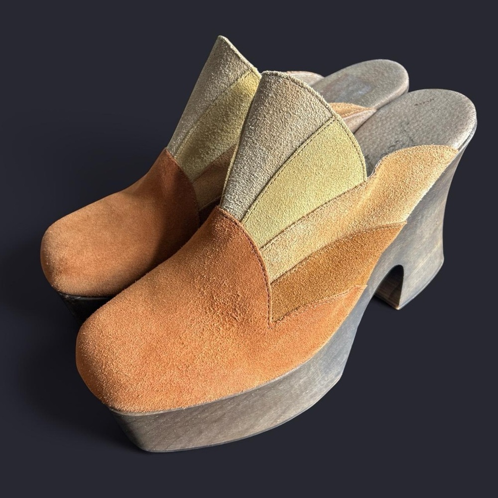 Free People Big Sky Wood Suede
Platform Clog. 4.5 inch heel with 2 inch - Picture 1 of 7